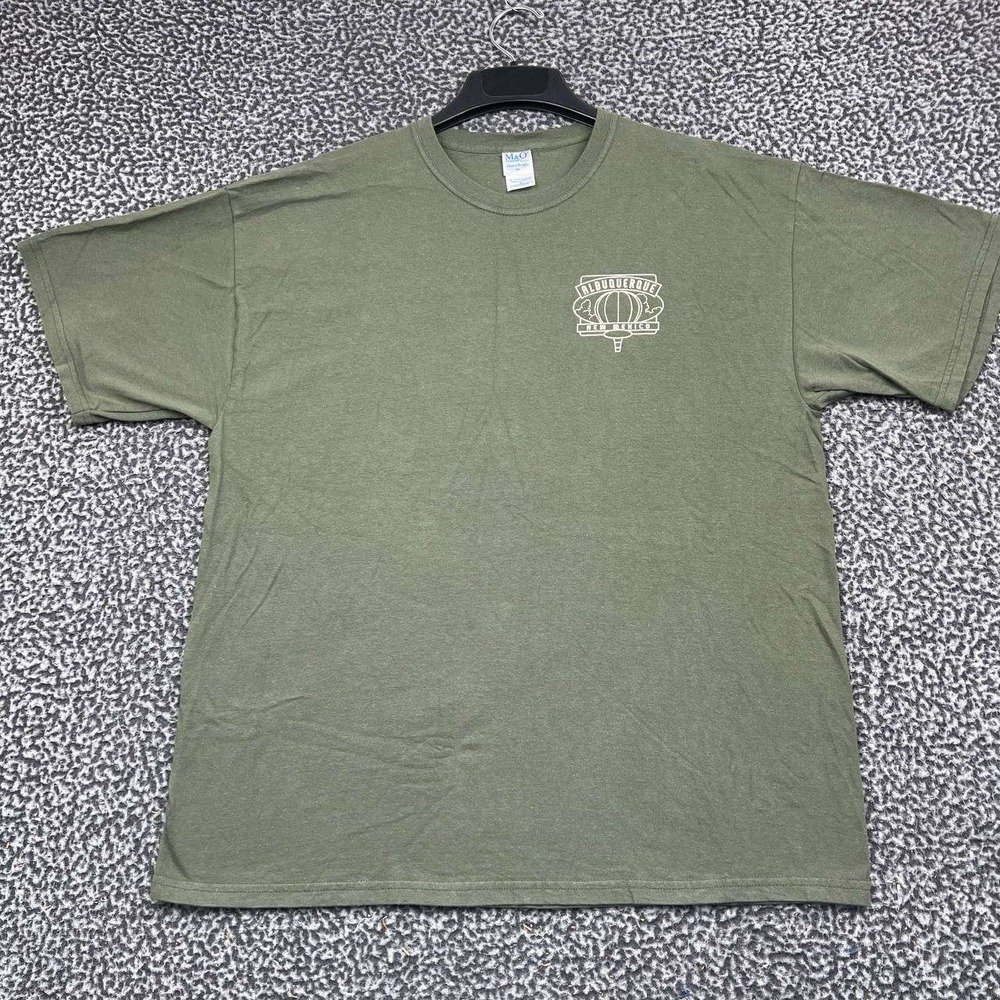 M&O Knits Shirt Men Extra Large Hot Air Balloon Graphic Short Sleeve Cotton XL